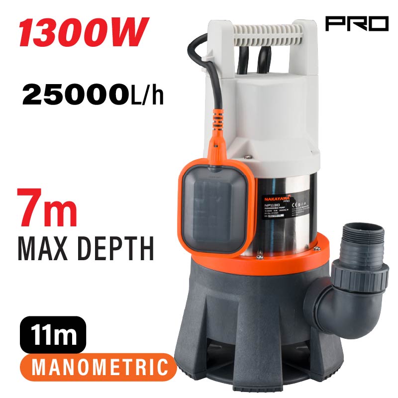 Nakayama Αντλία Ακαθάρτων Υψηλής Παροχής NP1130 Pro