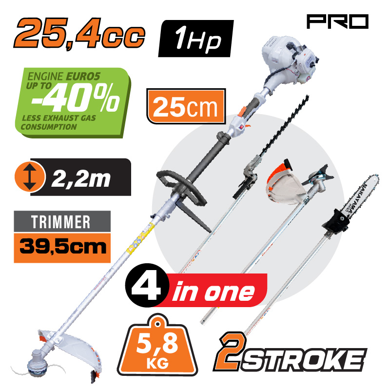 Nakayama Πολυμηχάνημα Βενζίνης 4 σε 1 PS5105 Pro (036500)