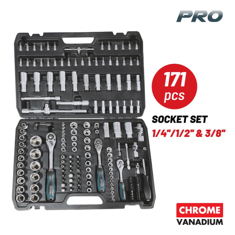 Bormann Σετ Καρυδάκια με Καστάνια και Προέκταση BHT5200 Pro 171τμχ