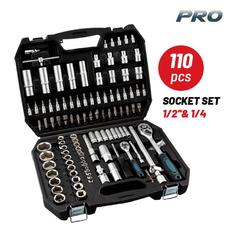 Bormann Σετ Καρυδάκια με Καστάνια και Προέκταση BHT5180 Pro 110τμχ