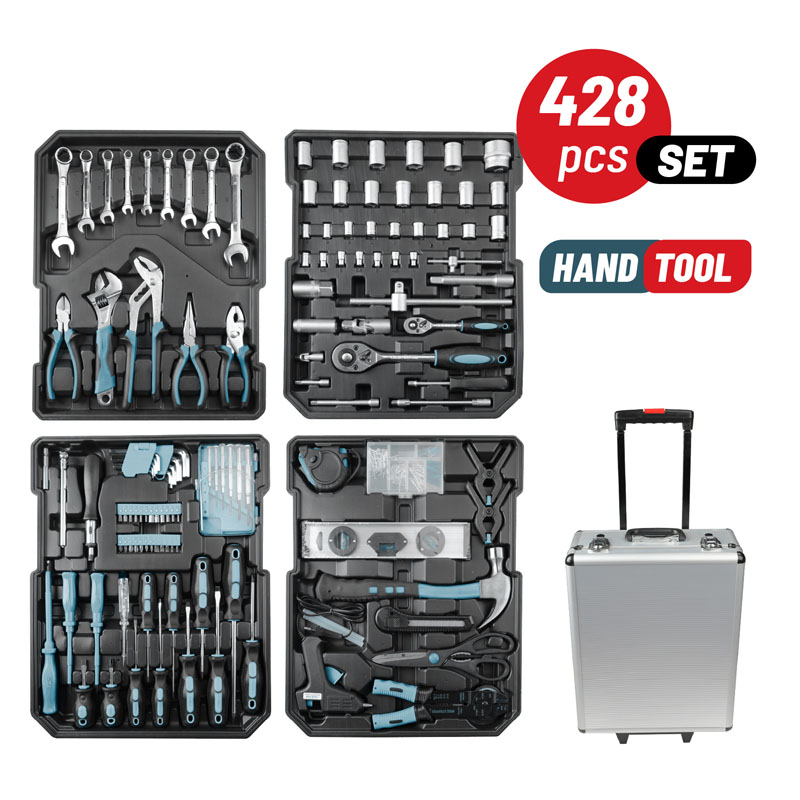 Bormann Σετ Εργαλεία BHT5050 (053705) σε Τρόλεϊ Αλουμινίου 428τμχ