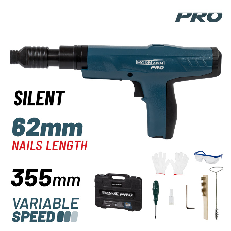 Bormann Καρφωτικό BAT6300 (075875) Ημιαυτόματο Φυσιγγιού για Μπετον Pro