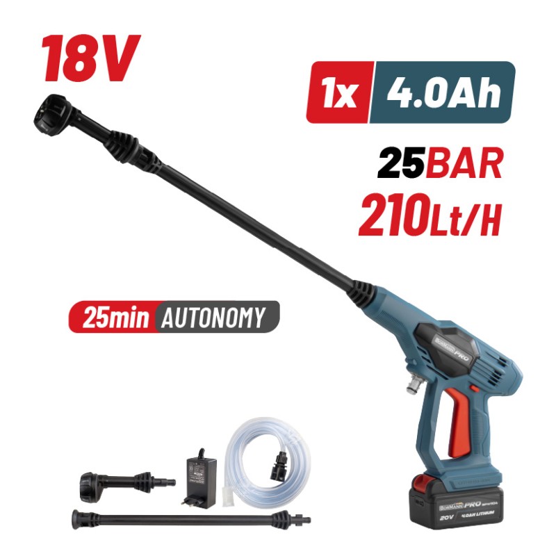 Bormann Πλυστικό Μπαταρίας BPW1100 (070481) με Πίεση 25Bar Pro