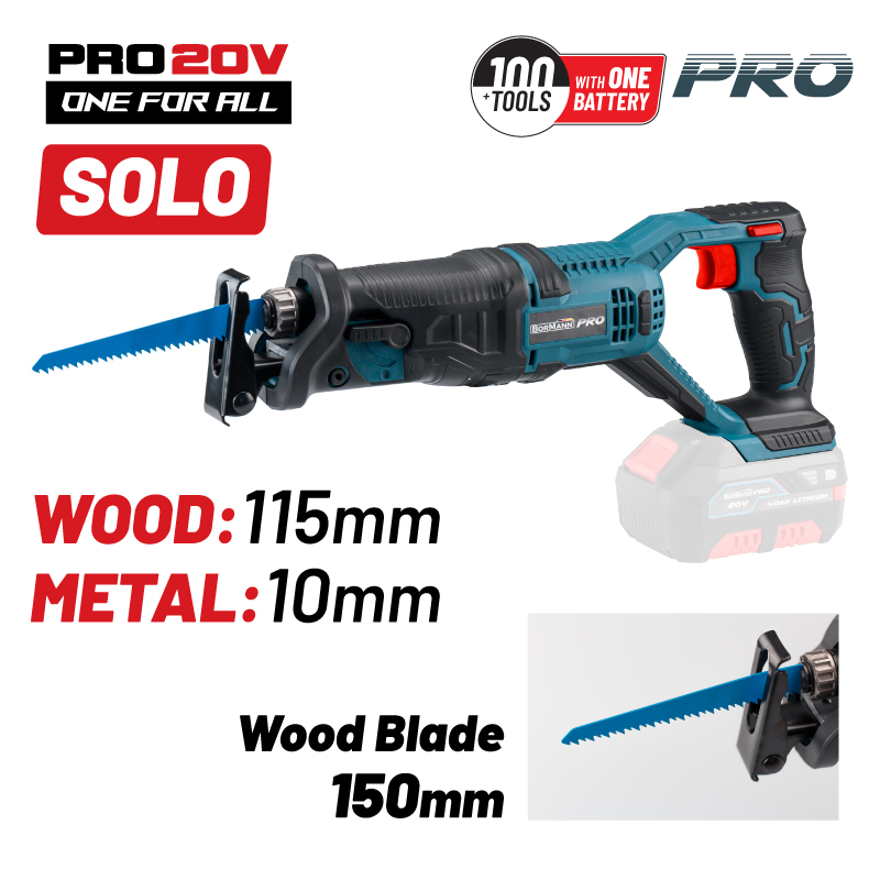 Bormann Σπαθοσέγα Μπαταρίας BBP3800 Pro 20V (Χωρίς μπαταρία & Φορτιστή)