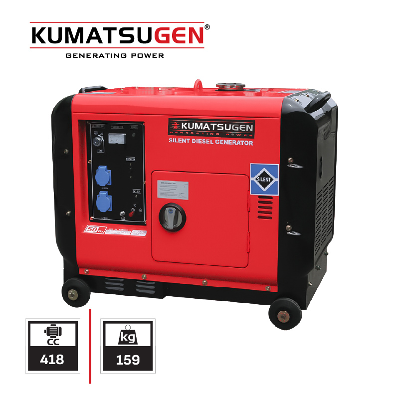 Kumatsugen Γεννήτρια Πετρελαίου Κλειστού Τύπου με Μίζα Τριφασική GP8000MAT