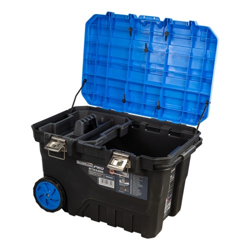 Bormann Εργαλειοθήκη Πλαστική Snake BTB3356 (066026) με Ρόδες, Τηλεσκοπική Λαβή & Ταμπακέρα Pro