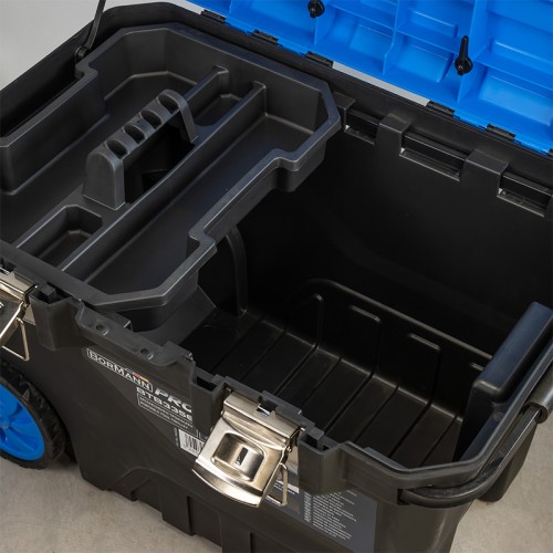 Bormann Εργαλειοθήκη Πλαστική Snake BTB3356 (066026) με Ρόδες, Τηλεσκοπική Λαβή & Ταμπακέρα Pro