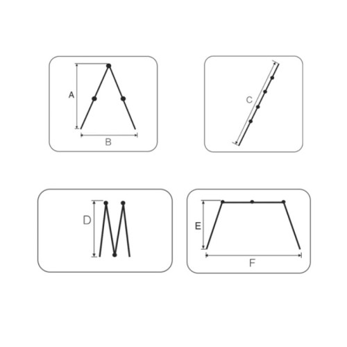 Bormann Σκάλα Αλουμινίου Πολυμορφική 4x3 BHL5040 Pro 