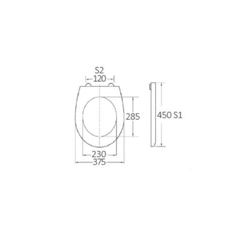 Bormann Κάλυμμα Λεκάνης Sagita BTW1030 Soft Close Λευκό