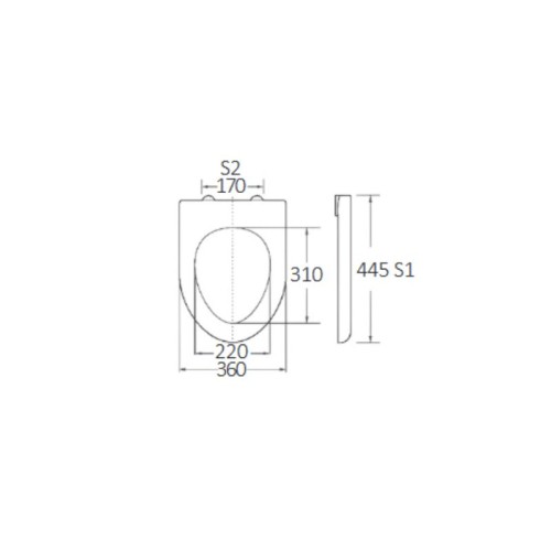 Bormann Κάλυμμα Λεκάνης ARIES BTW1070 (056621) Lite