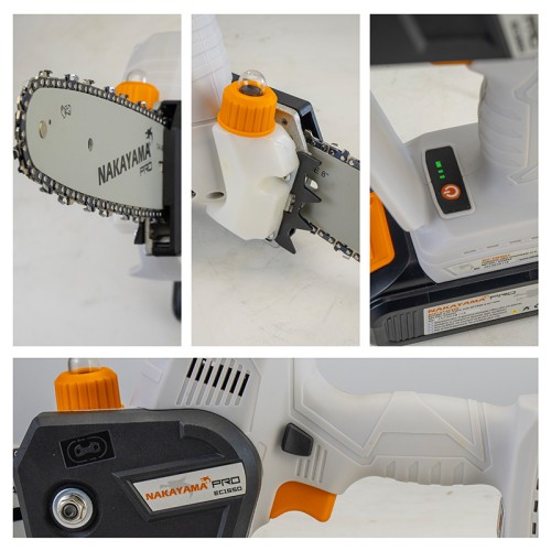 NAKAYAMA PRO NAKAYAMA Pro EC1550 Κλαδευτικό Αλυσοπρίονο Μπαταρίας  21V, Brushless,Li-Ion, Λάμα 20cm, 1500gr