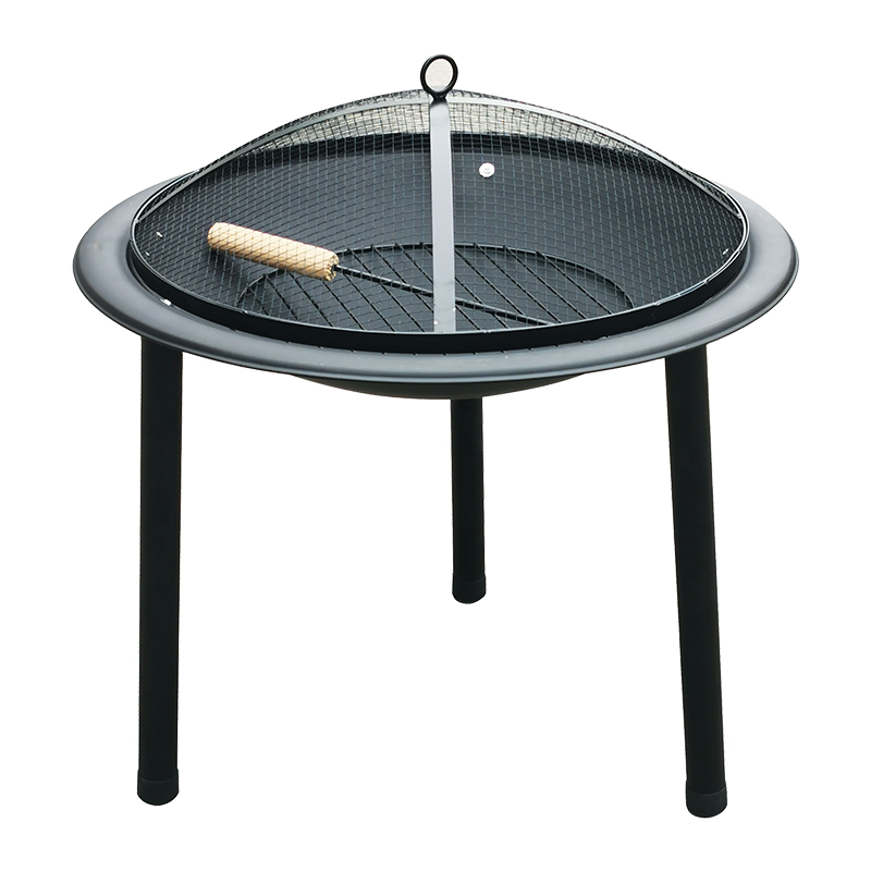 BORMANN ELITE BORMANN Elite BFT6001 Tζάκι Εξωτερικού Χώρου με μεταλλικά Πόδια και Προστατευτικό Πλέγμα, Μαύρο