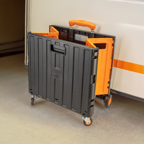 Bormann BORMANN BWB1304 Καρότσι Μεταφοράς Πλαστικό,Πτυσσόμενο με 4 Ρόδες & Ικάνοτητα Μεταφοράς Φορτίου 35Kg