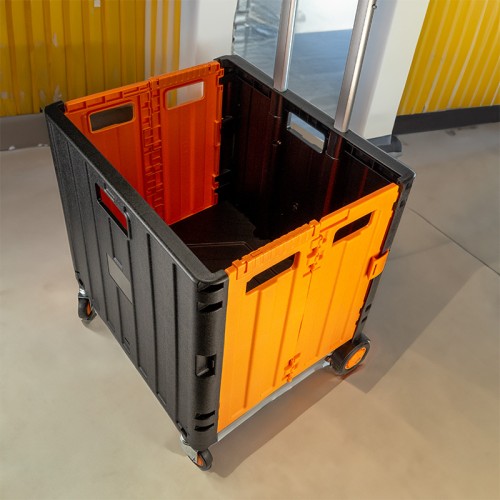 Bormann BORMANN BWB1304 Καρότσι Μεταφοράς Πλαστικό,Πτυσσόμενο με 4 Ρόδες & Ικάνοτητα Μεταφοράς Φορτίου 35Kg