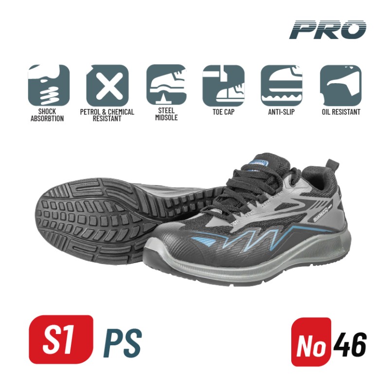 BORMANN Pro BORMANN Pro BBP8286 Παπούτσι Ασφαλείας S1PS PACIFIC No 46