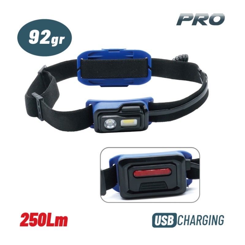 Bormann Φακός Κεφαλής Επαναφορτιζόμενος BPR6033 (072331) Pro