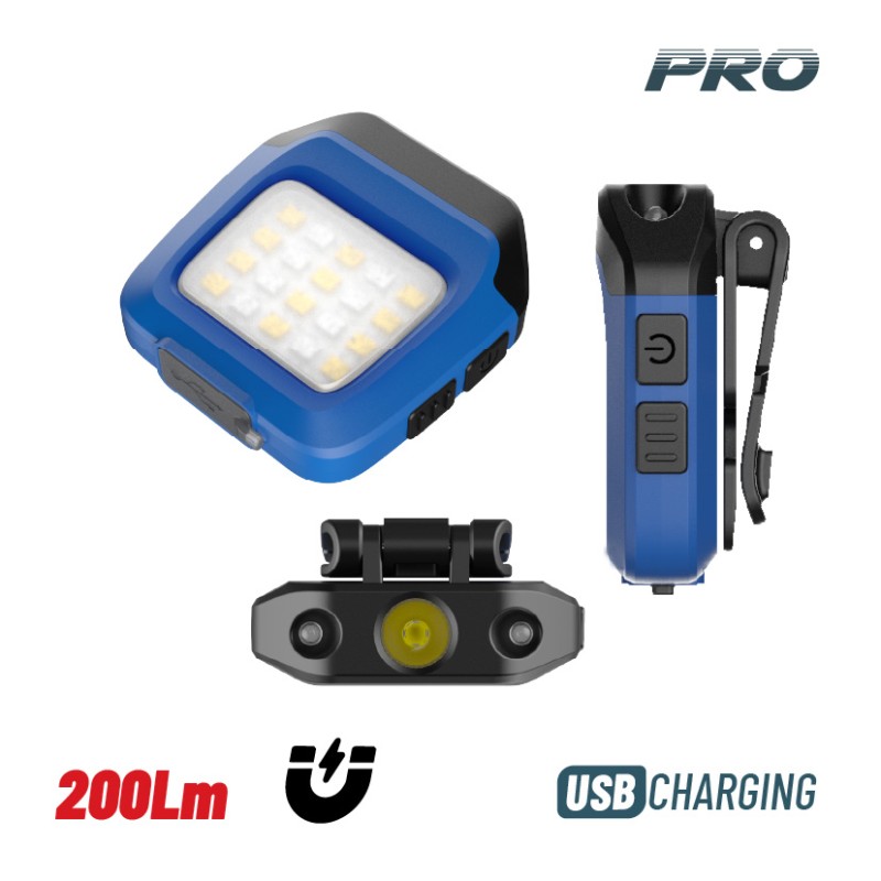 Bormann Φακός Επαναφορτιζόμενος Με Κλιπ BPR6034 (072348) Pro