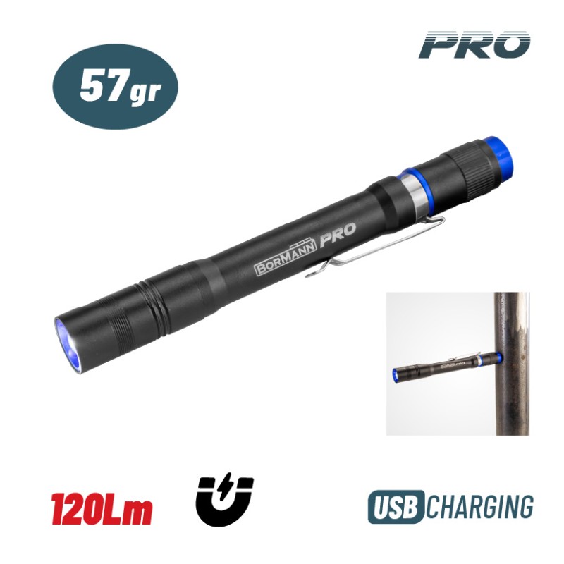 Bormann Φακός Επαναφορτιζόμενος Στυλό BPR6085 (072393) Pro