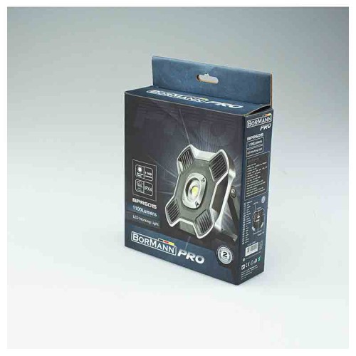 Bormann Προβολέας Επαναφορτιζόμενος Αδιάβροχος 1100 Lumens 10W BPR6015 Pro
