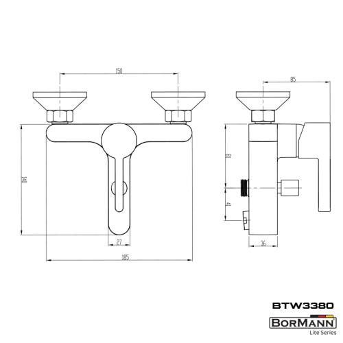 Bormann Μπαταρία Λουτρού Violet BTW3380