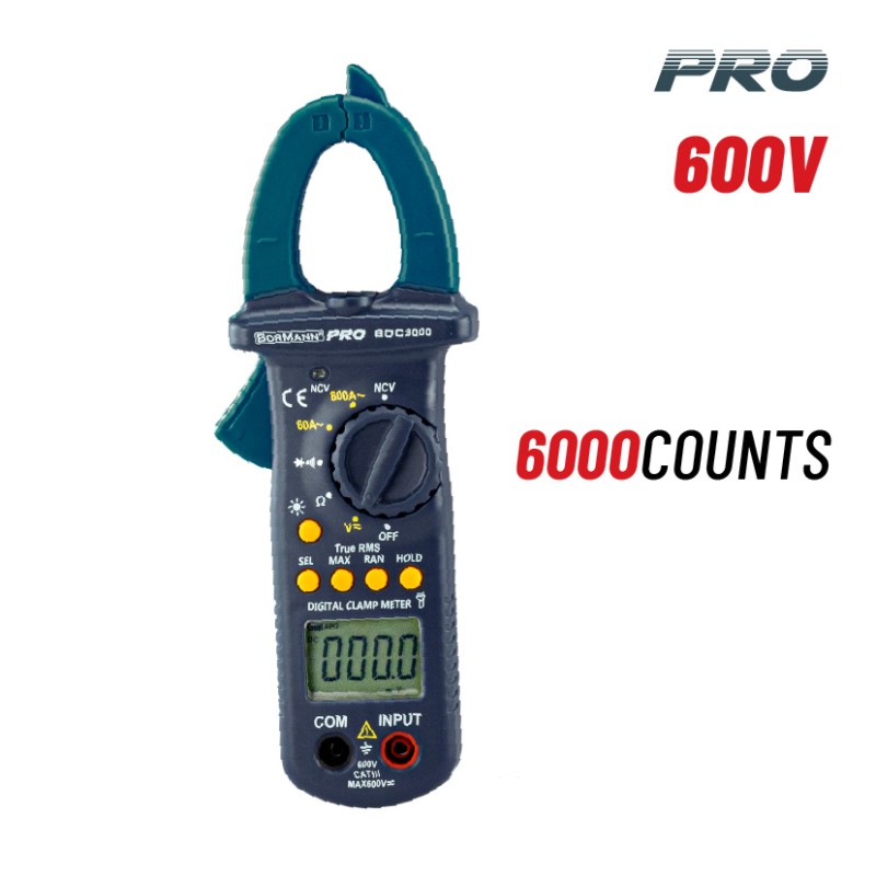 Bormann Αμπεροτσιμπίδα Ψηφιακή BDC3000 600V Pro