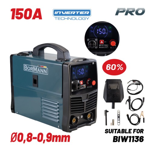 Bormann Ηλεκτροκόλληση MIG/MAG/TIG/MMA BIW1150 (071648) Pro