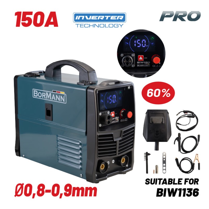 Bormann Ηλεκτροκόλληση MIG/MAG/TIG/MMA BIW1150 (071648) Pro