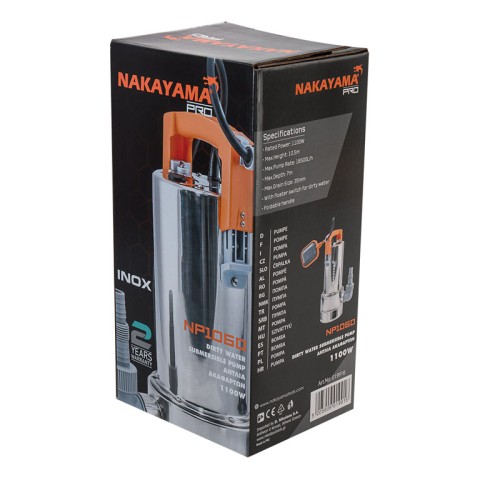 Nakayama Αντλία Ακάθαρτων NP1060 Inox Pro