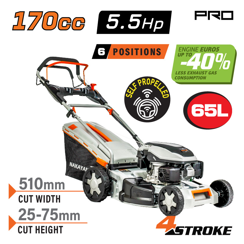 Nakayama Χλοοκοπτική Βενζίνης Αυτοκινούμενη PM5310 Pro