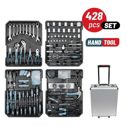 Bormann Σετ Εργαλεία BHT5050 (053705) σε Τρόλεϊ Αλουμινίου 428τμχ