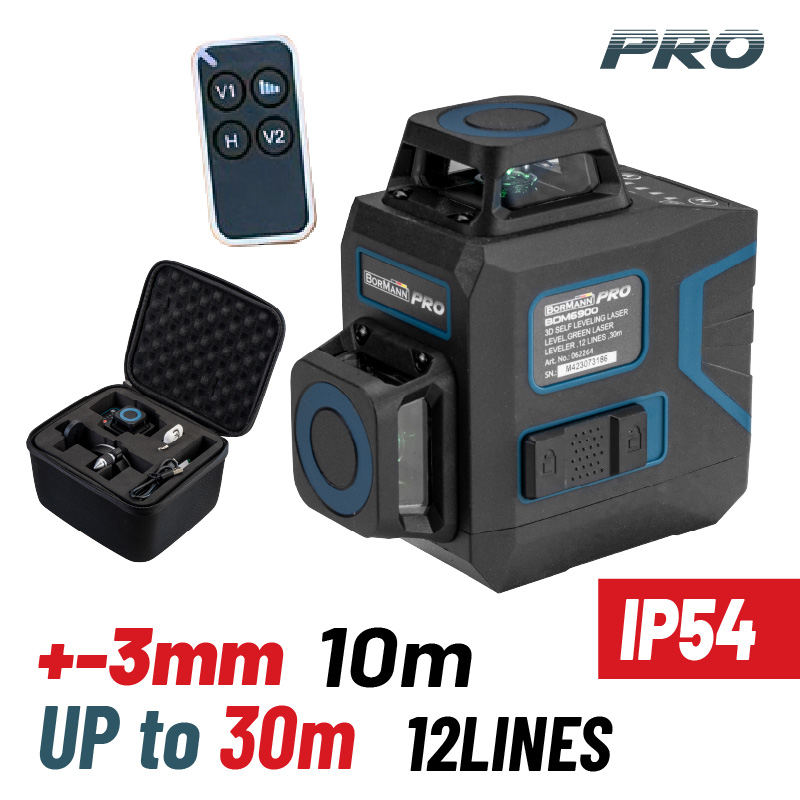 Bormann Αλφάδι Γραμμικό Λέιζερ Αυτορυθμιζόμενο BDM6900 (062264) 30m