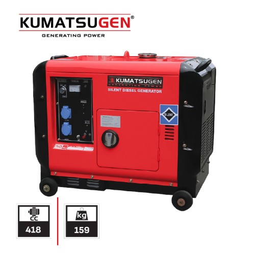 Kumatsugen Γεννήτρια Πετρελαίου Κλειστού Τύπου με Μίζα Τριφασική GP8000MAT