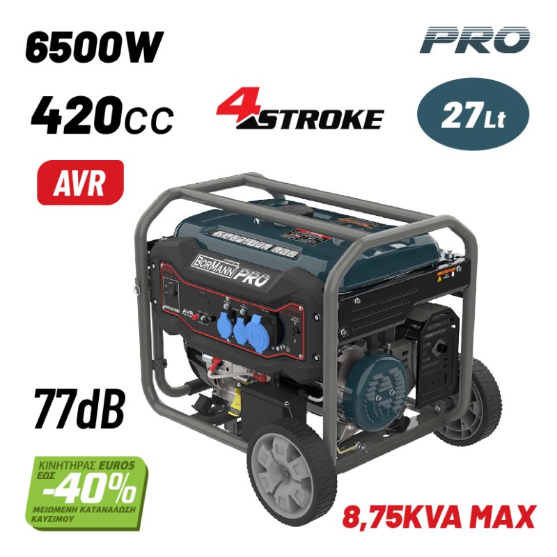 Bormann Γεννήτρια Βενζίνης BGB8000 6500W Pro
