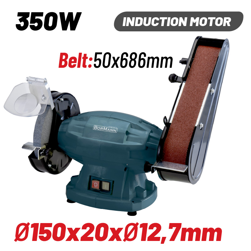 Bormann Δίδυμος Τροχός με Ταινία BDT1520 (053859) 350W Lite