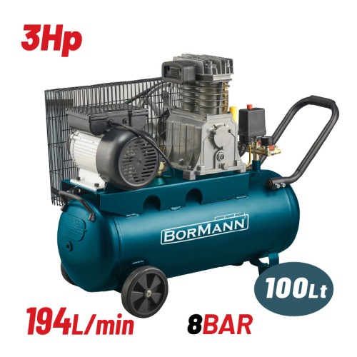 Bormann BORMANN BAT5016 Αεροσυμπιεστής Ιμάντα 3Hp/100Lt