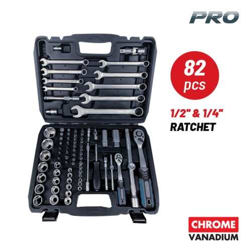 BORMANN Pro BORMANN Pro BHT5120 Σετ Καρυδάκια 1/4'' & 1/2'' με Καστάνια και Γερμανοπολύγωνα