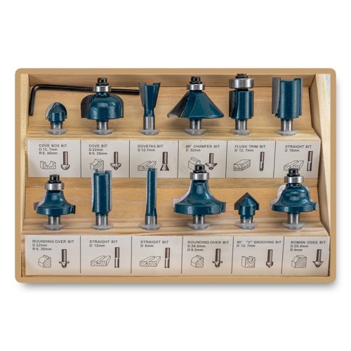 BORMANN Pro BORMANN Pro BHT1615 Σετ Φρέζες Ρούτερ 12τεμ,6mm