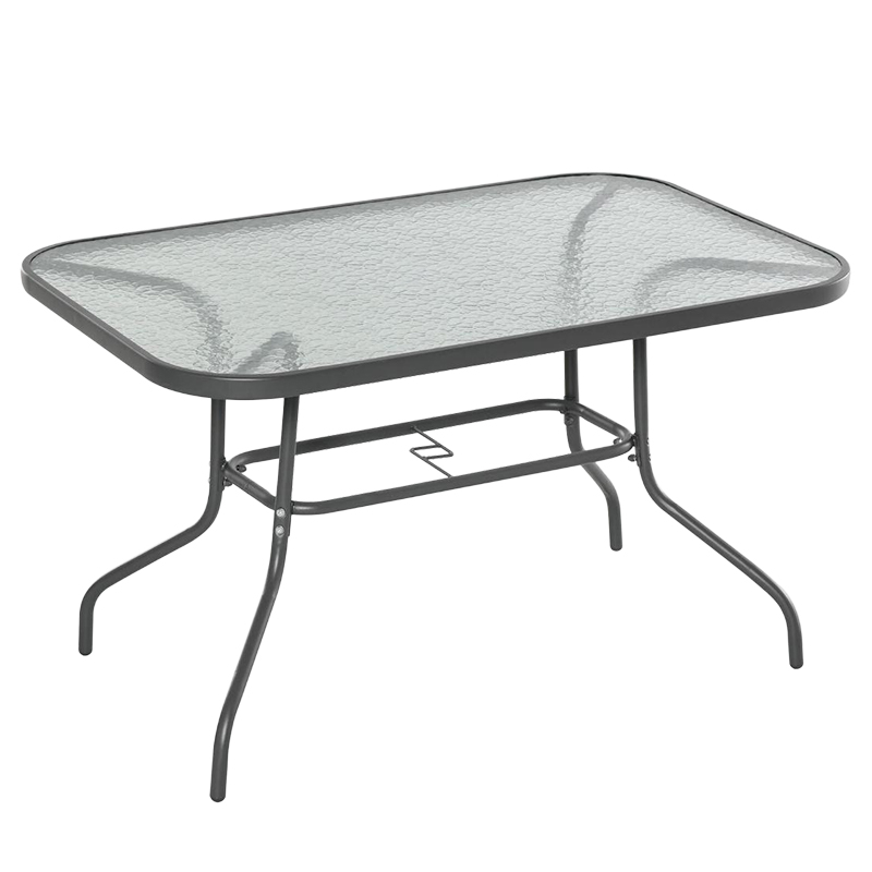 Bormann BORMANN BSP1135 Τραπέζι Εξωτερικού Χώρου Μεταλλικό Με Γυάλινη Επιφάνεια