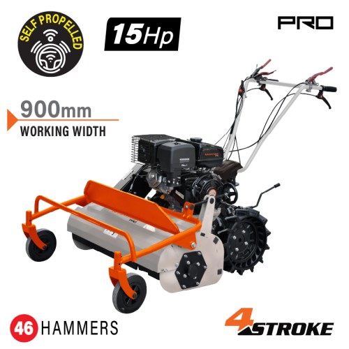 NAKAYAMA PRO NAKAYAMA Pro PB8900 Aυτοκινούμενος Καταστροφέας Χόρτων,Βενζινοκίνητος,15Hp,Τετράχρονος Κινητήρας