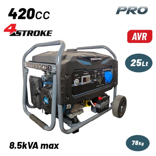 BORMANN Pro BORMANN Pro BGB8010 Γεννήτρια Βενζίνης Συνεχ. Απόδοση 6000W,420cc,Mίζα και Μπαταρία AVR,Τροχοί