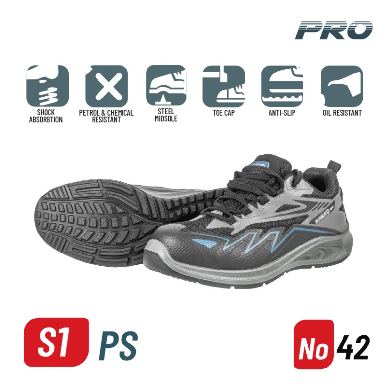 BORMANN Pro BORMANN Pro BBP8282 Παπούτσι Ασφαλείας S1PS PACIFIC No 42