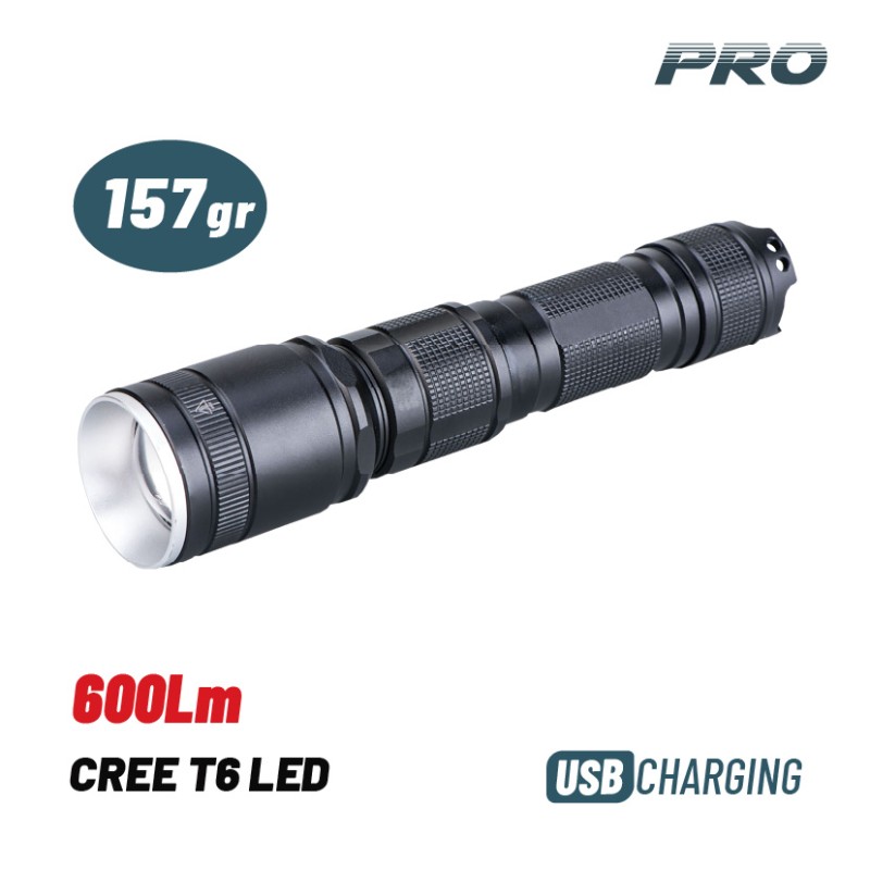 Bormann Φακός Επαναφορτιζόμενος Led BPR6005 Pro