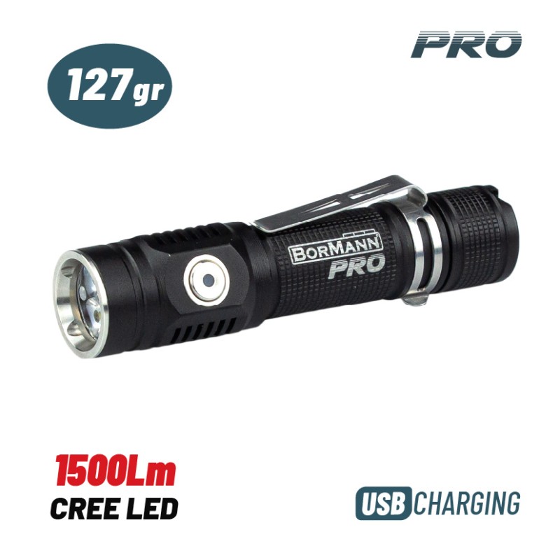 Bormann Φακός Επαναφορτιζόμενος LED BPR6035 Pro