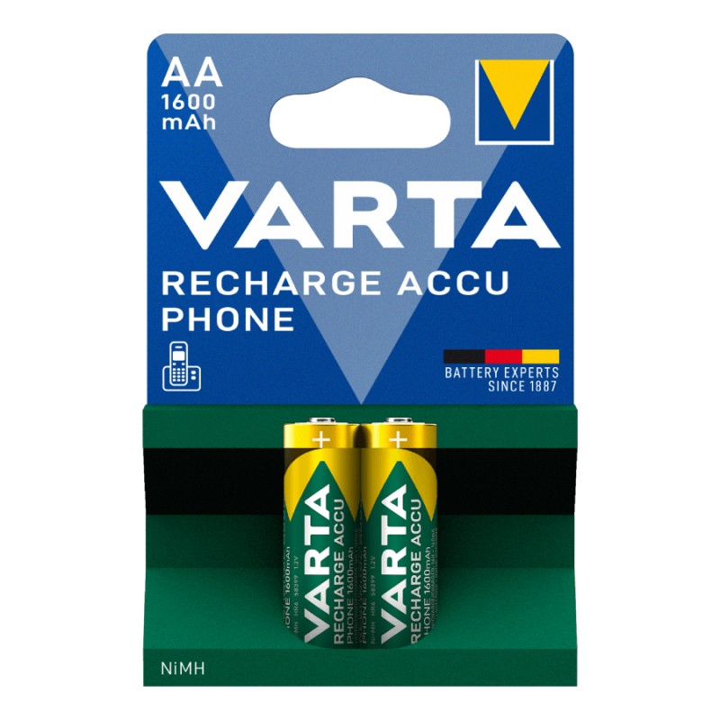Varta VARTA ΕΠΑΝΑΦΟΡΤΙΖΟΜΕΝΗ συσκ.2 Phone Power 2 AA 1600mAh