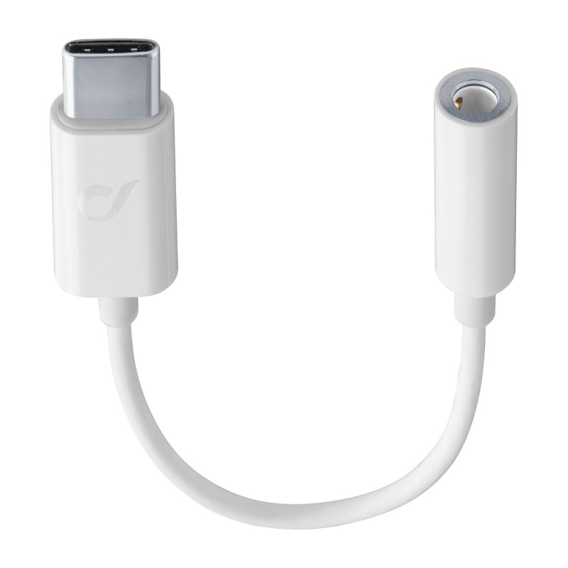 Cellular Line  CELLULAR LINE 351518 Μετατροπέας 3,5mm σε Type-C Λευκό