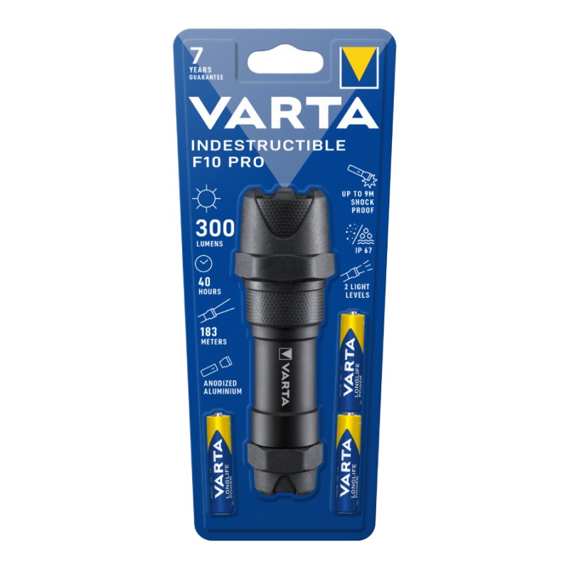 Varta VARTA Φακός Indestructible F10 Pro + 3xAAA