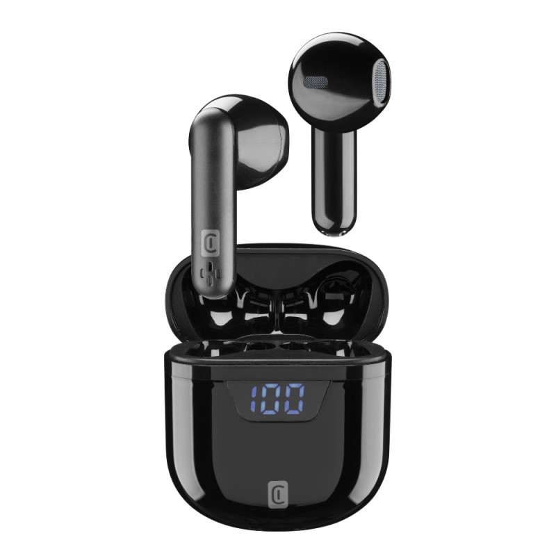 Cellular Line  CELLULAR LINE 424014 Seek Bluetooth Ακουστικά TWS με Θήκη Φόρτισης Μαύρα