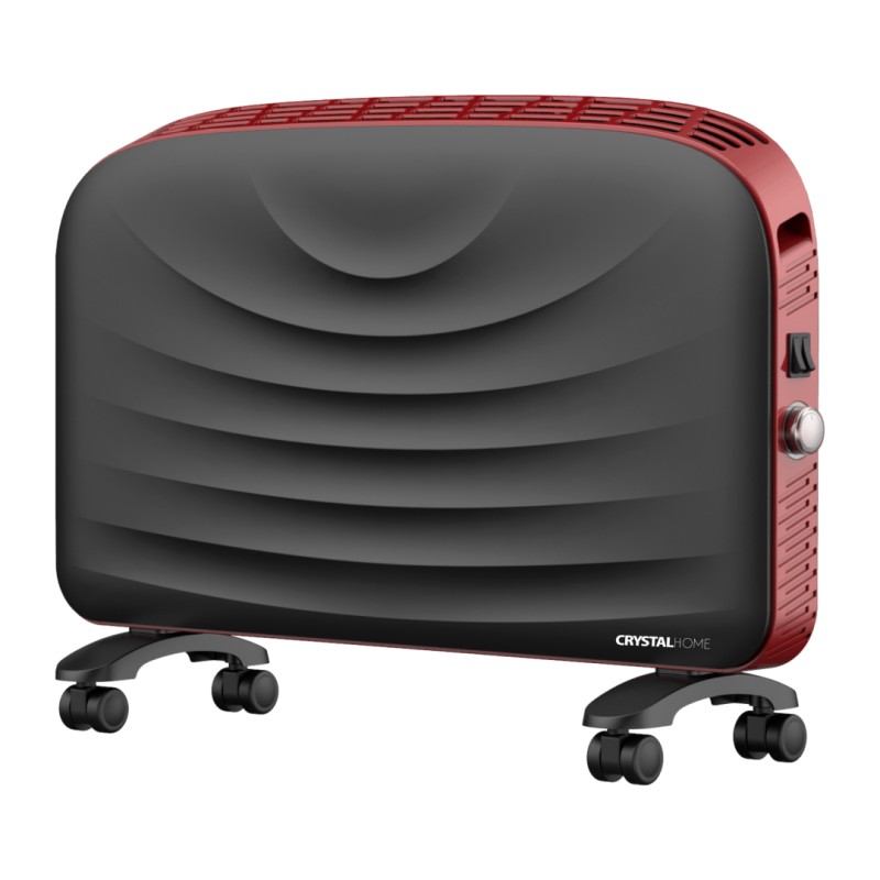 Crystal Home CRYSTAL HOME ΘΕΡΜΑΝΤΙΚΟ ΠΑΝΕΛ 2000W SLIM LINE ΜΑΥΡΟ-ΚΟΚΚΙΝΟ CURVED