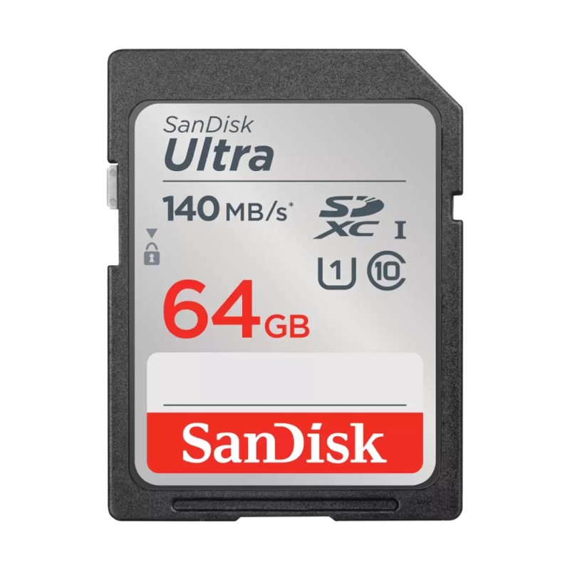 Sandisk SanDisk SDSDUNB-064G-GN6IN Ultra 64GB SDXC Memory Card 140MB/s