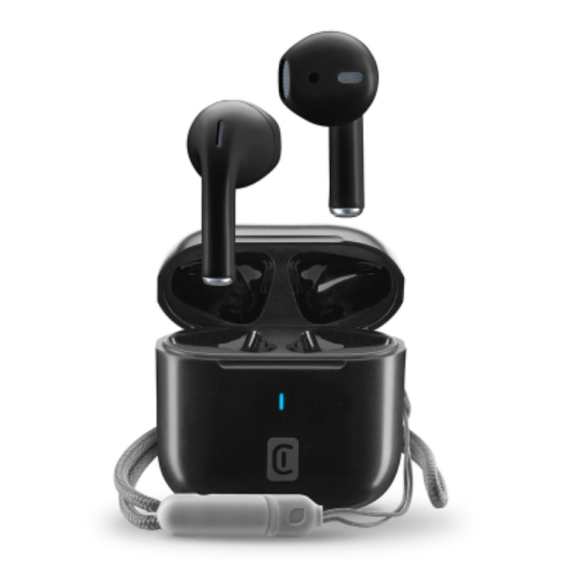 Cellular Line  CELLULAR LINE 470073 Rize Bluetooth Ακουστικά TWS με Θήκη Φόρτισης Μαύρα